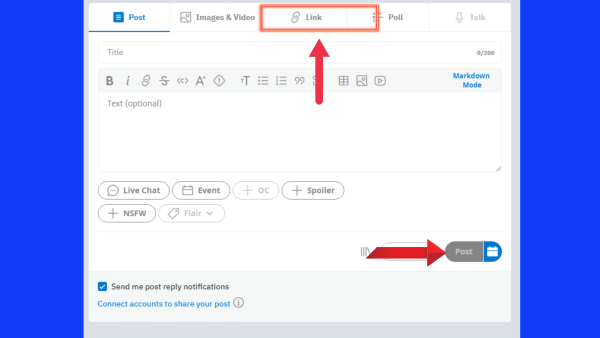 How To Post Your Link On Reddit